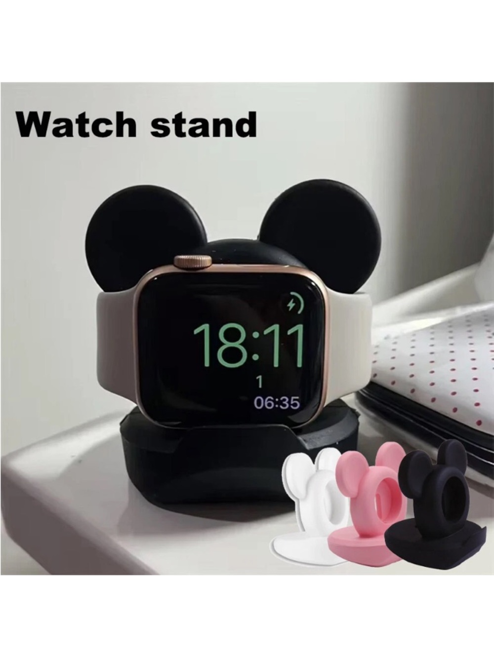 Disney For Apple Watch Ultra Series 1-9 SE Silicone Charger Charging Dock Stand